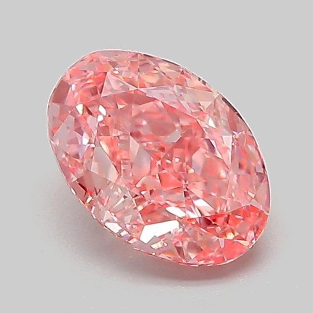1.06 Ct. Fancy Vivid Pink Oval Lab Grown Diamond