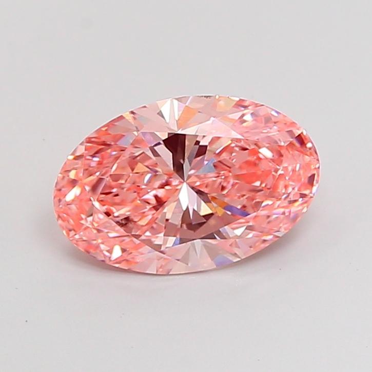 3.10 Ct. Fancy Vivid Pink Oval Lab Grown Diamond