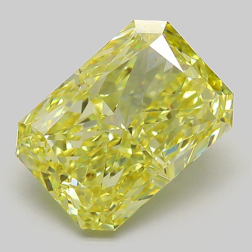 6.05 Ct. Fancy Intense  Yellow Radiant Lab Grown Diamond