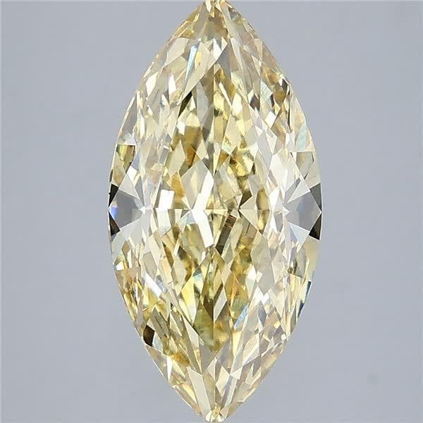 5.05 Ct. Fancy Yellow Marquise Lab Grown Diamond