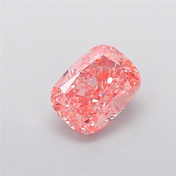 1.55 Ct. Fancy Vivid Pink Cushion Lab Grown Diamond