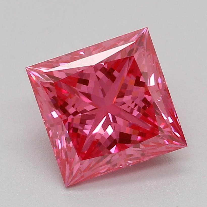 1.09 Ct. Fancy Vivid Pink Princess Lab Grown Diamond