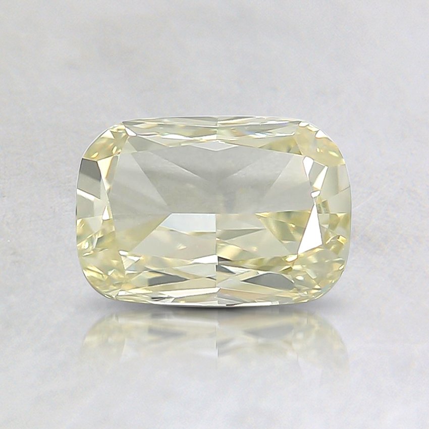 0.70 Ct. Fancy Light Greenish Yellow Cushion Diamond