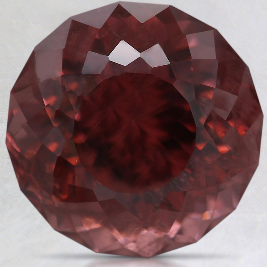 13.2mm Unheated Red Modified Round Zircon