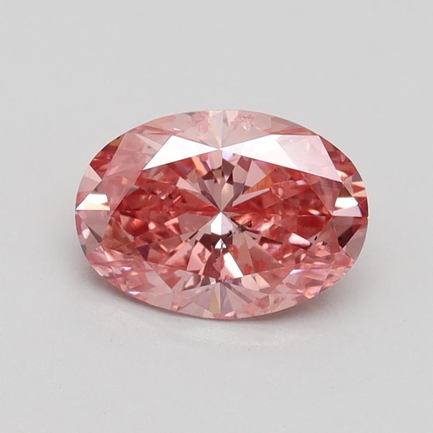 1.15 Ct. Fancy Vivid Pink Oval Lab Grown Diamond