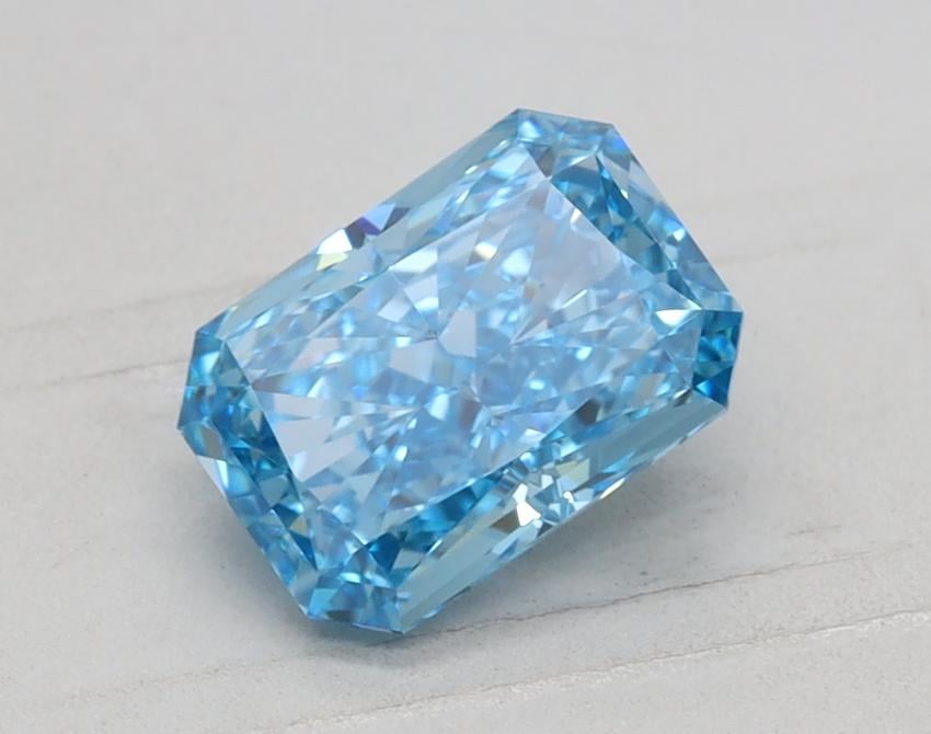 1.08 Ct. Fancy Vivid Blue Radiant Lab Grown Diamond