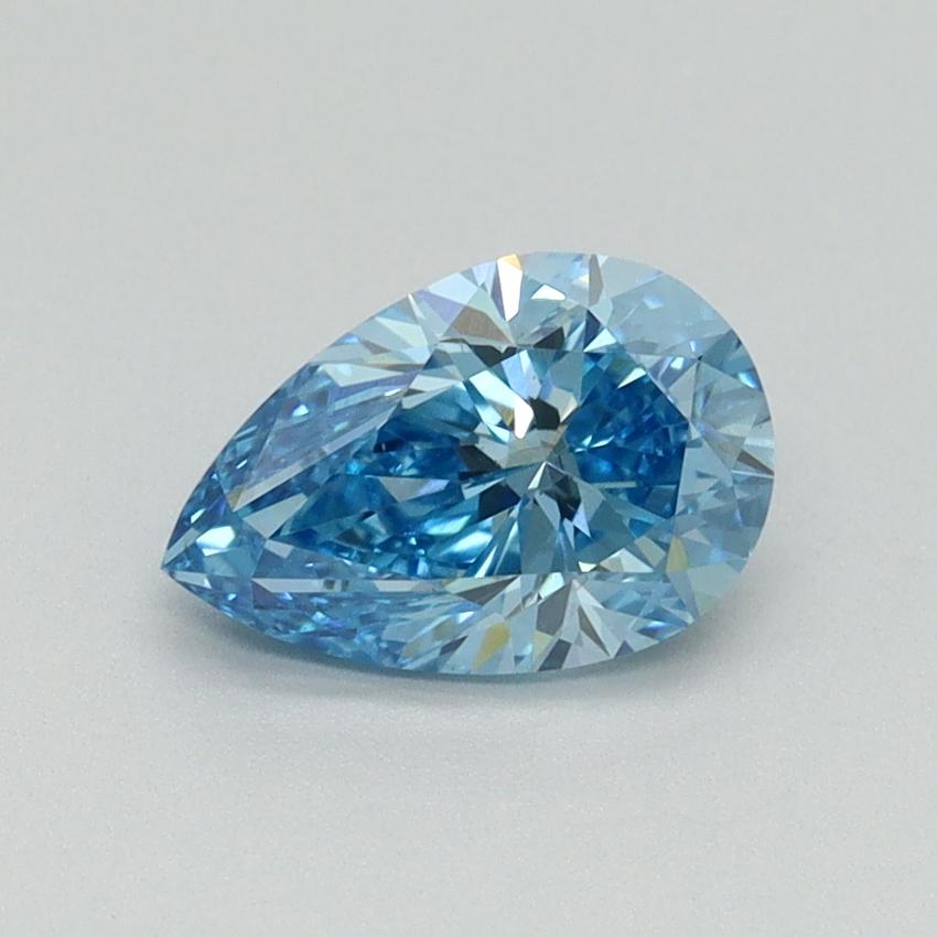 1.00 Ct. Fancy Vivid Blue Pear Lab Grown Diamond