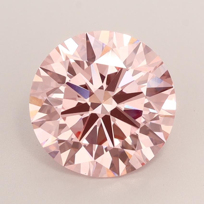 3.20 Ct. Fancy Intense  Pink Round Lab Grown Diamond