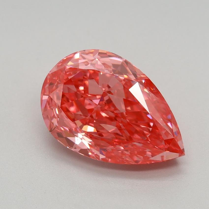 2.15 Ct. Fancy Vivid Pink Pear Lab Grown Diamond