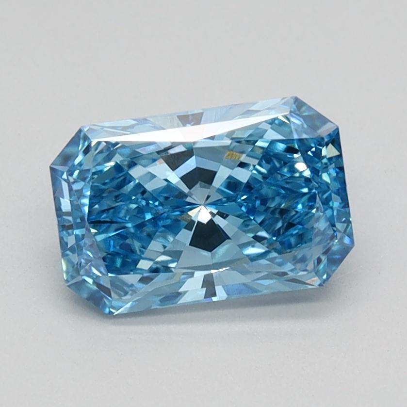 0.96 Ct. Fancy Vivid Blue Radiant Lab Grown Diamond
