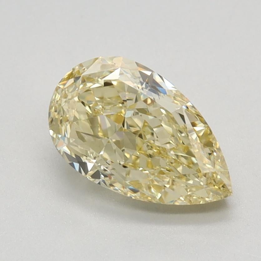 1.23 Ct. Fancy Light Yellow Pear Lab Grown Diamond