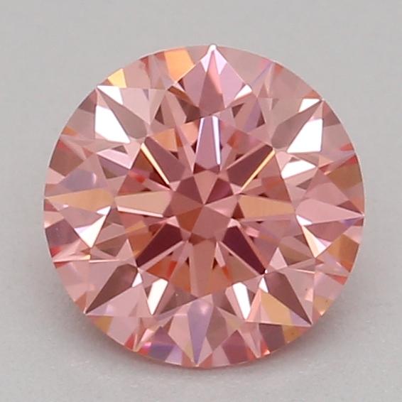 0.53 Ct. Fancy Vivid Pink Round Lab Grown Diamond