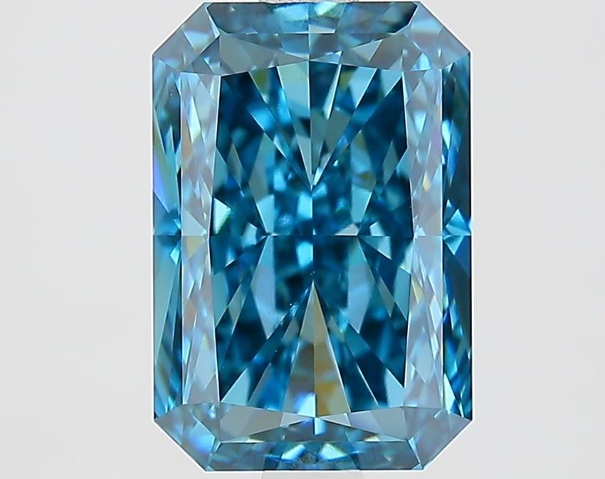 2.83 Ct. Fancy Vivid Blue Radiant Lab Grown Diamond