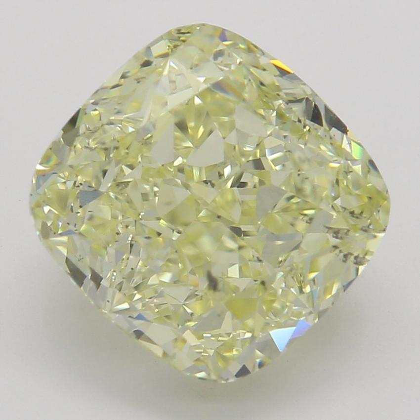 3.01 Ct. Fancy Light Yellow Cushion Diamond