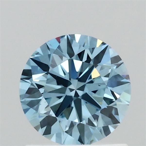 1.02 Ct. Fancy Vivid Blue Round Lab Grown Diamond