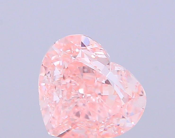 1.89 Ct. Fancy Intense  Pink Heart Lab Grown Diamond