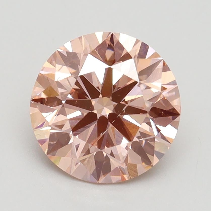 1.92 Ct. Fancy Intense Pink Round Lab Grown Diamond
