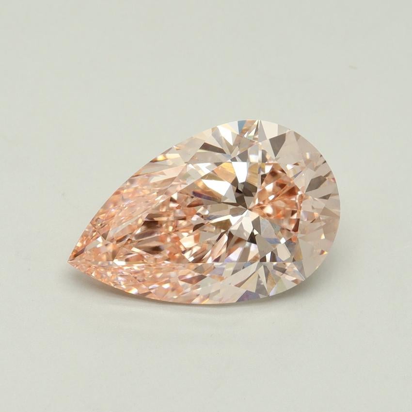 4.13 Ct. Fancy Intense Pink Pear Lab Grown Diamond