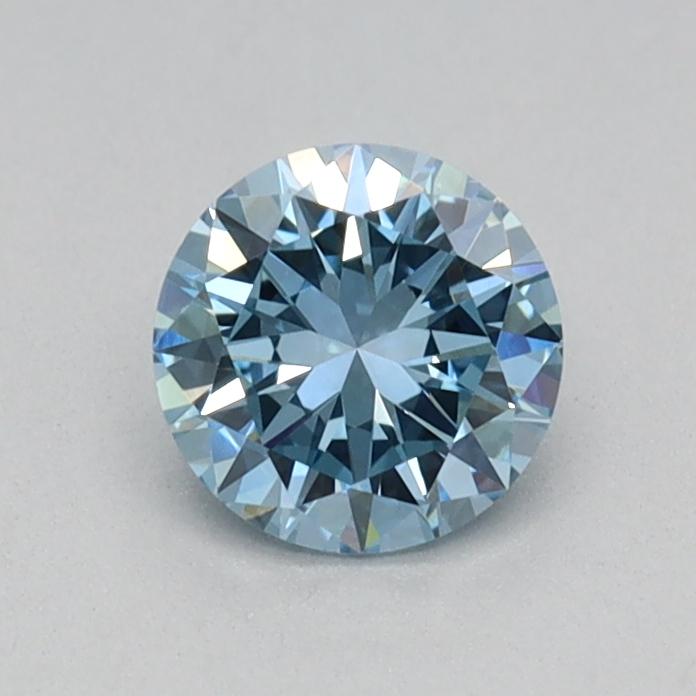 0.41 Ct. Fancy Vivid Blue Round Lab Grown Diamond