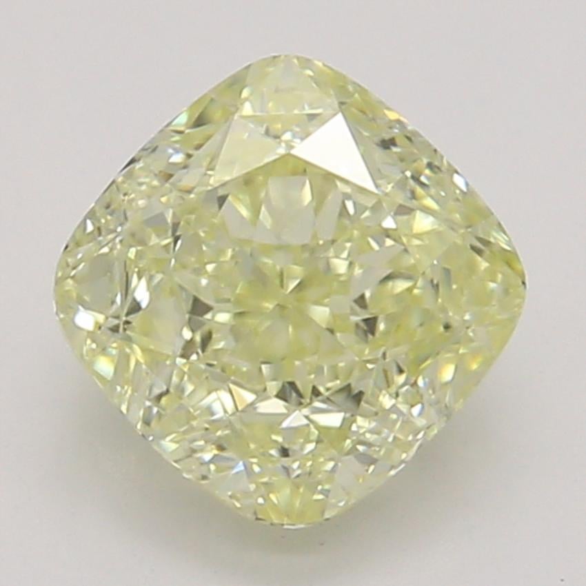 0.70 Ct. Fancy Light Yellow Cushion Diamond