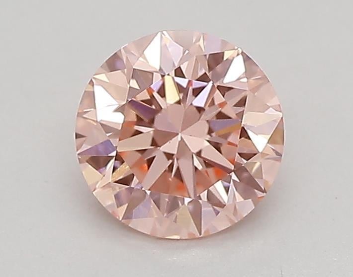 0.59 Ct. Fancy Vivid  Pink Round Lab Grown Diamond