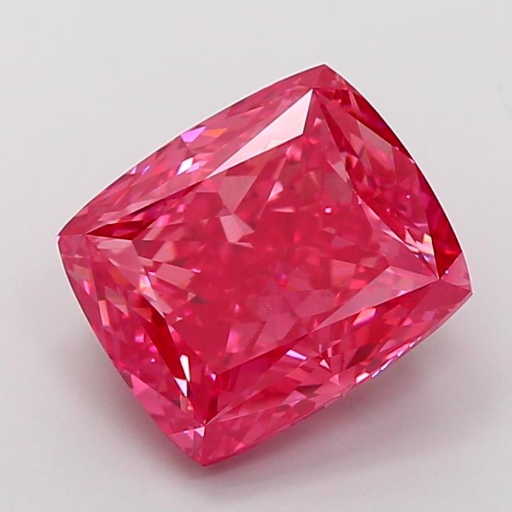 7.04 Ct. Fancy Pink Cushion Lab Grown Diamond