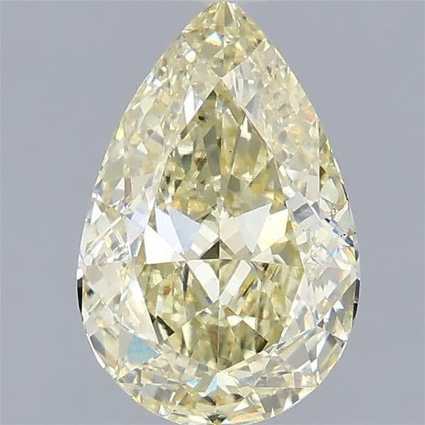 2.09 Ct. Fancy Yellow Pear Lab Grown Diamond