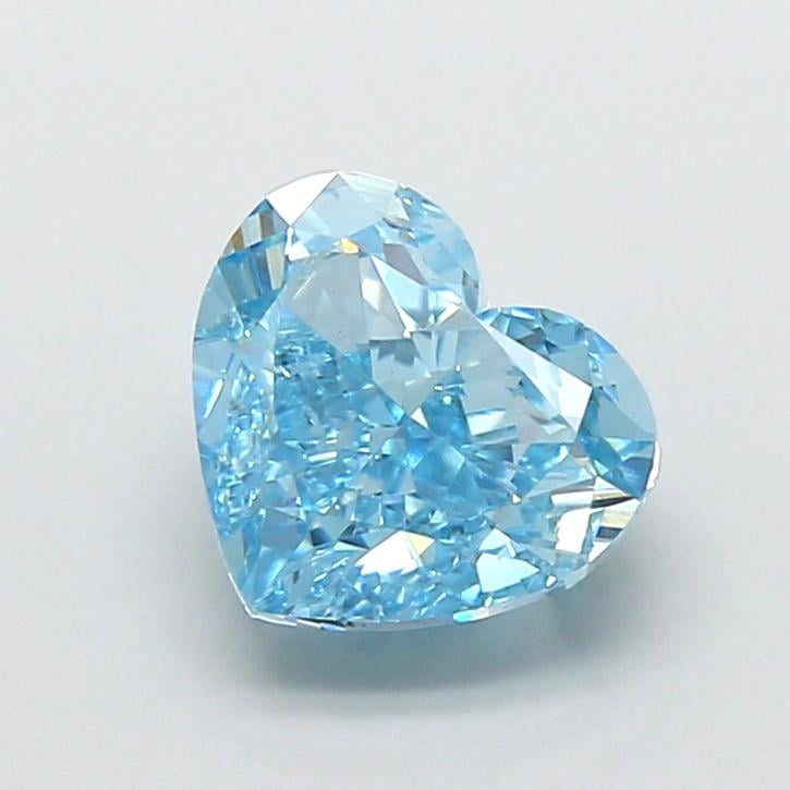 2.07 Ct. Fancy Intense  Blue Heart Lab Grown Diamond