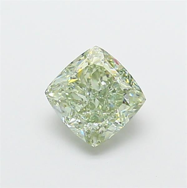 1.54 Ct. Fancy Intense Green Cushion Lab Grown Diamond