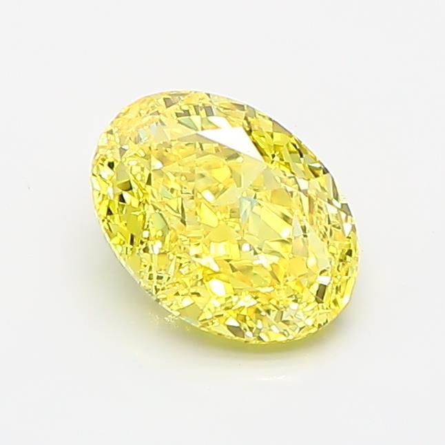 1.01 Ct. Fancy Vivid Yellow Oval Lab Grown Diamond
