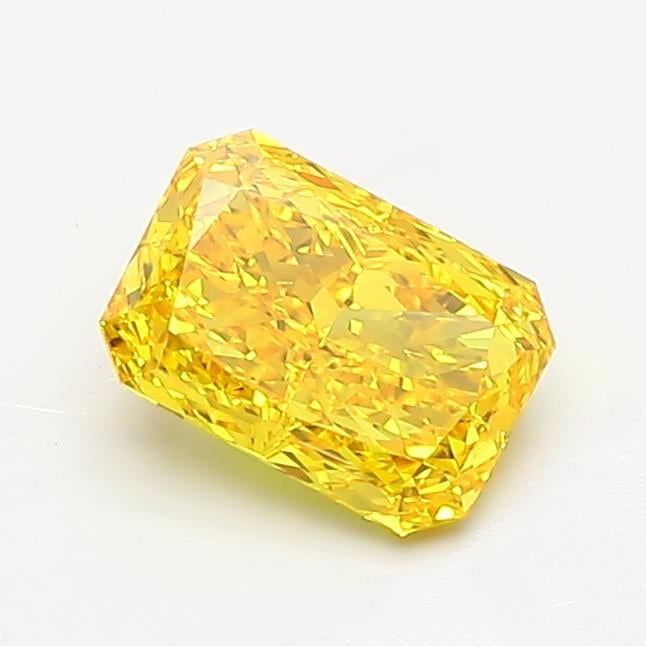 1.00 Ct. Fancy Vivid Yellow Radiant Lab Grown Diamond