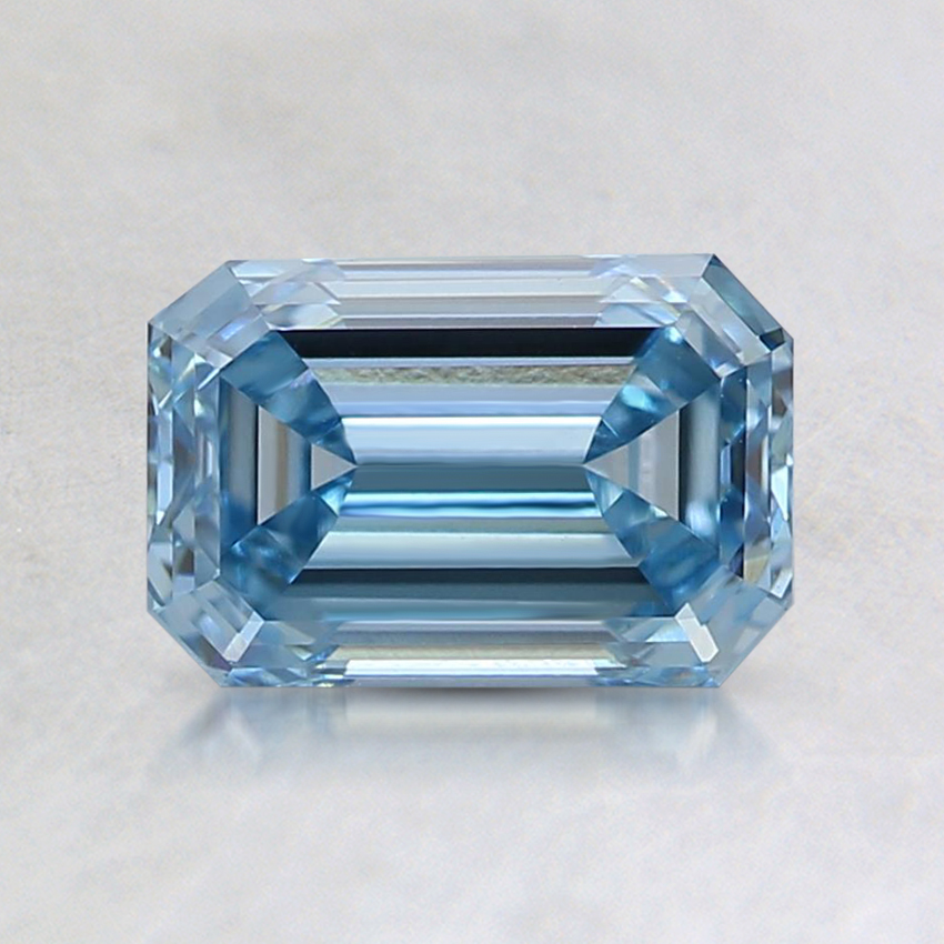 1.01 Ct. Fancy Intense Blue Emerald Lab Grown Diamond
