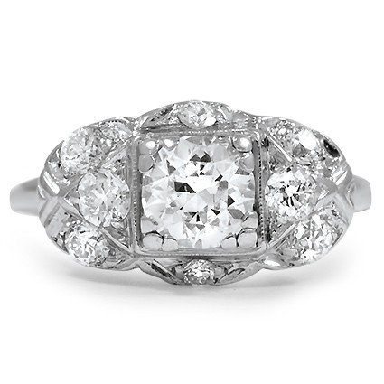 Art Deco Diamond Vintage Ring | Fanning | Brilliant Earth