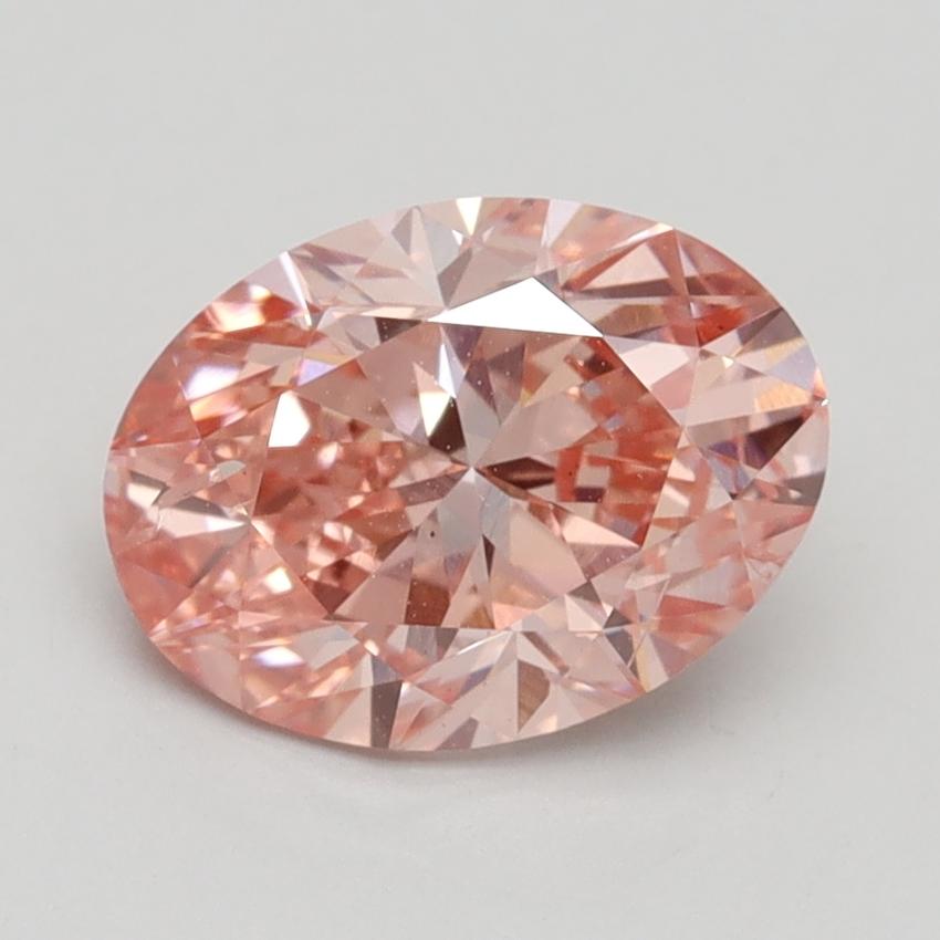 1.90 Ct. Fancy Intense Pink Oval Lab Grown Diamond