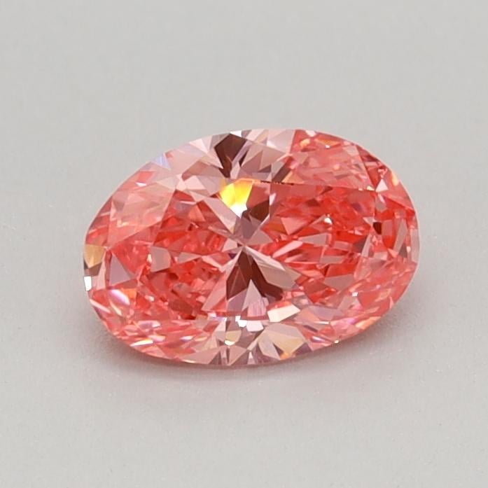 0.39 Ct. Fancy Vivid Pink Oval Lab Grown Diamond