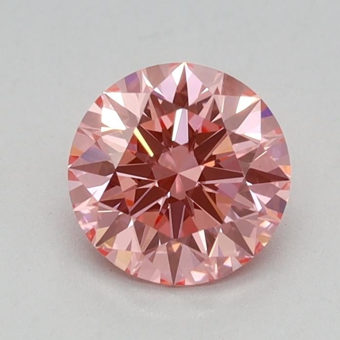 0.59 Ct. Fancy Vivid Pink Round Lab Grown Diamond