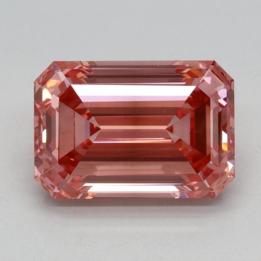 2.22 Ct. Fancy Vivid Pink Emerald Lab Grown Diamond