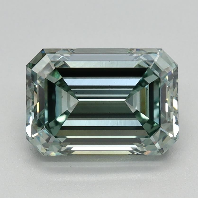1.64 Ct. Fancy Intense  Green Emerald Lab Grown Diamond