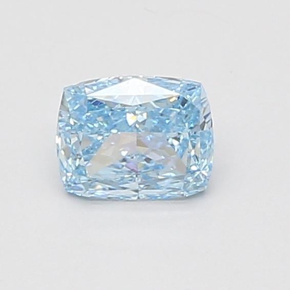 0.59 Ct. Fancy Vivid Blue Cushion Lab Grown Diamond