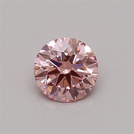 0.30 Ct. Fancy Vivid Pink Round Lab Grown Diamond