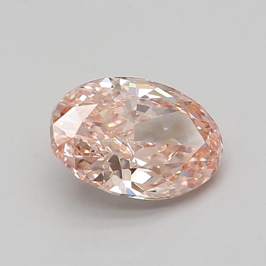 3.66 Ct. Fancy Intense Pink Oval Lab Grown Diamond