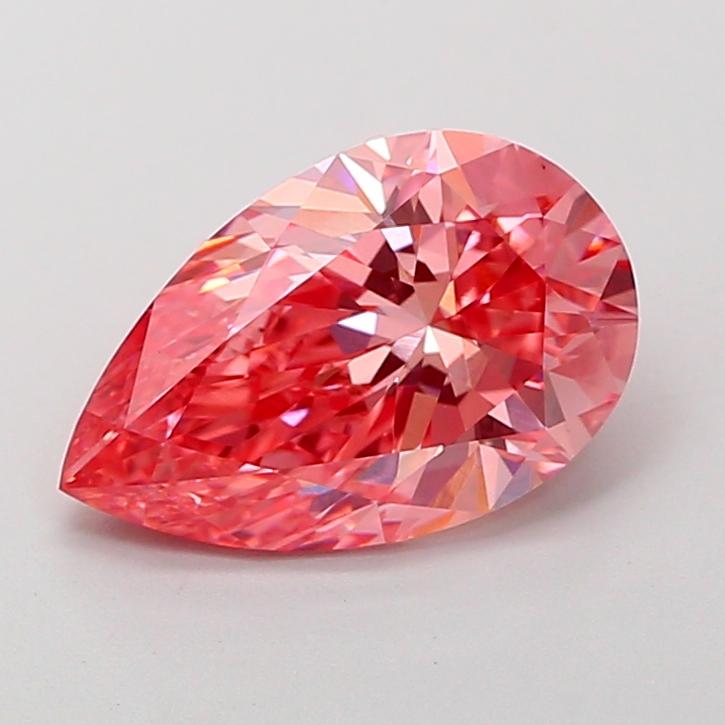 2.51 Ct. Fancy Vivid Pink Pear Lab Grown Diamond