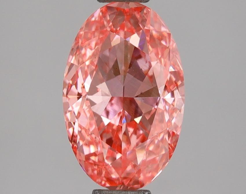 2.03 Ct. Fancy Vivid  Pink Oval Lab Grown Diamond