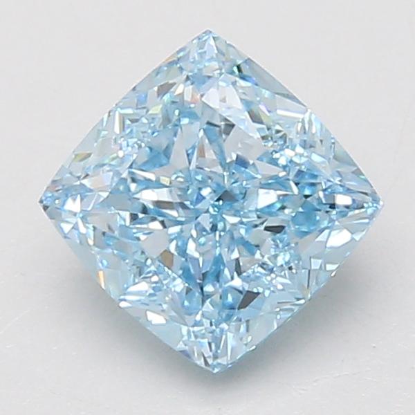 2.02 Ct. Fancy Vivid Blue Cushion Lab Grown Diamond
