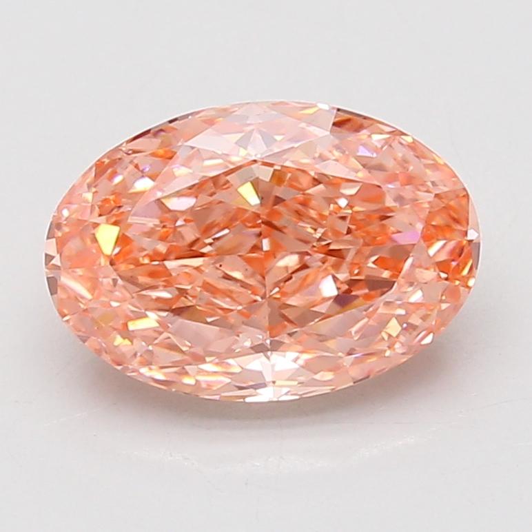 3.05 Ct. Fancy Vivid Pink Oval Lab Grown Diamond