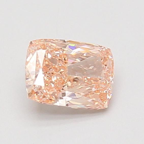 0.79 Ct. Fancy Intense Orangy Pink Cushion Lab Grown Diamond