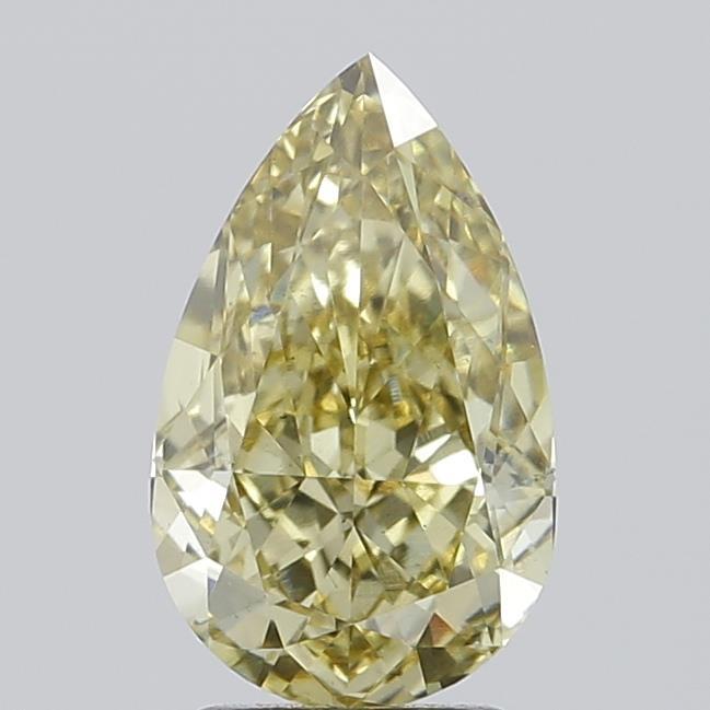 3.06 Ct. Fancy Yellow Pear Lab Grown Diamond