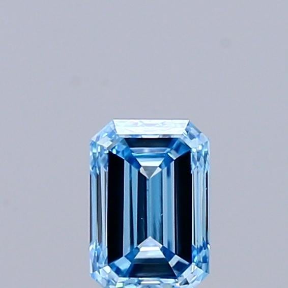 0.30 Ct. Fancy Vivid Blue Emerald Lab Grown Diamond