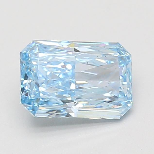 1.51 Ct. Fancy Vivid Blue Radiant Lab Grown Diamond