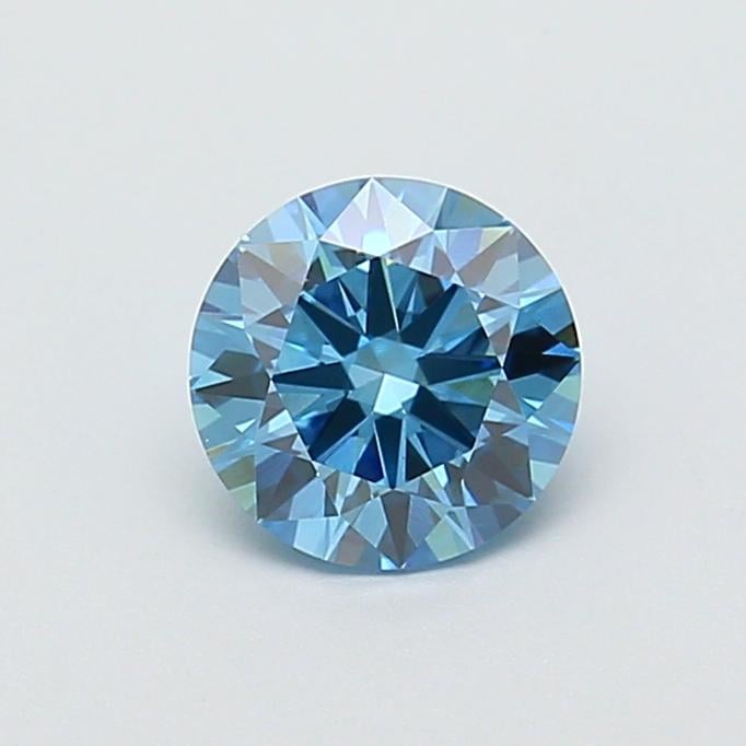 1.02 Ct. Fancy Vivid  Blue Round Lab Grown Diamond